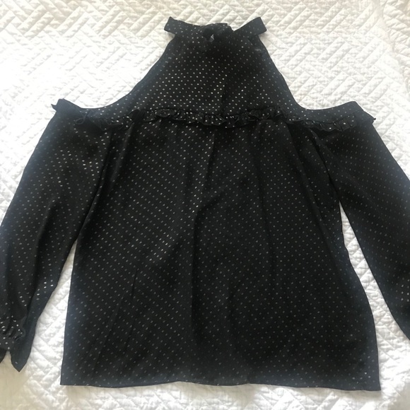 Supply and Demand Gold Star Cold Shoulder Top - Picture 1 of 6